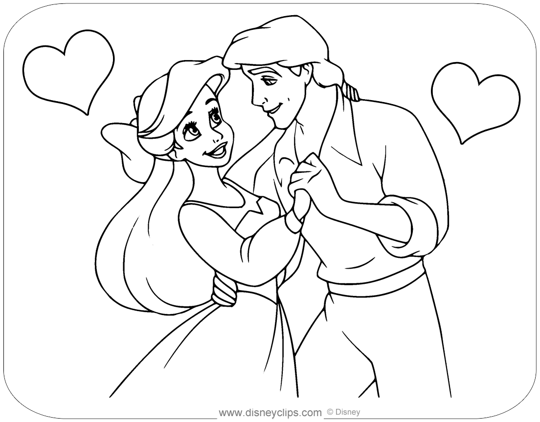 Printable the little mermaid coloring pages