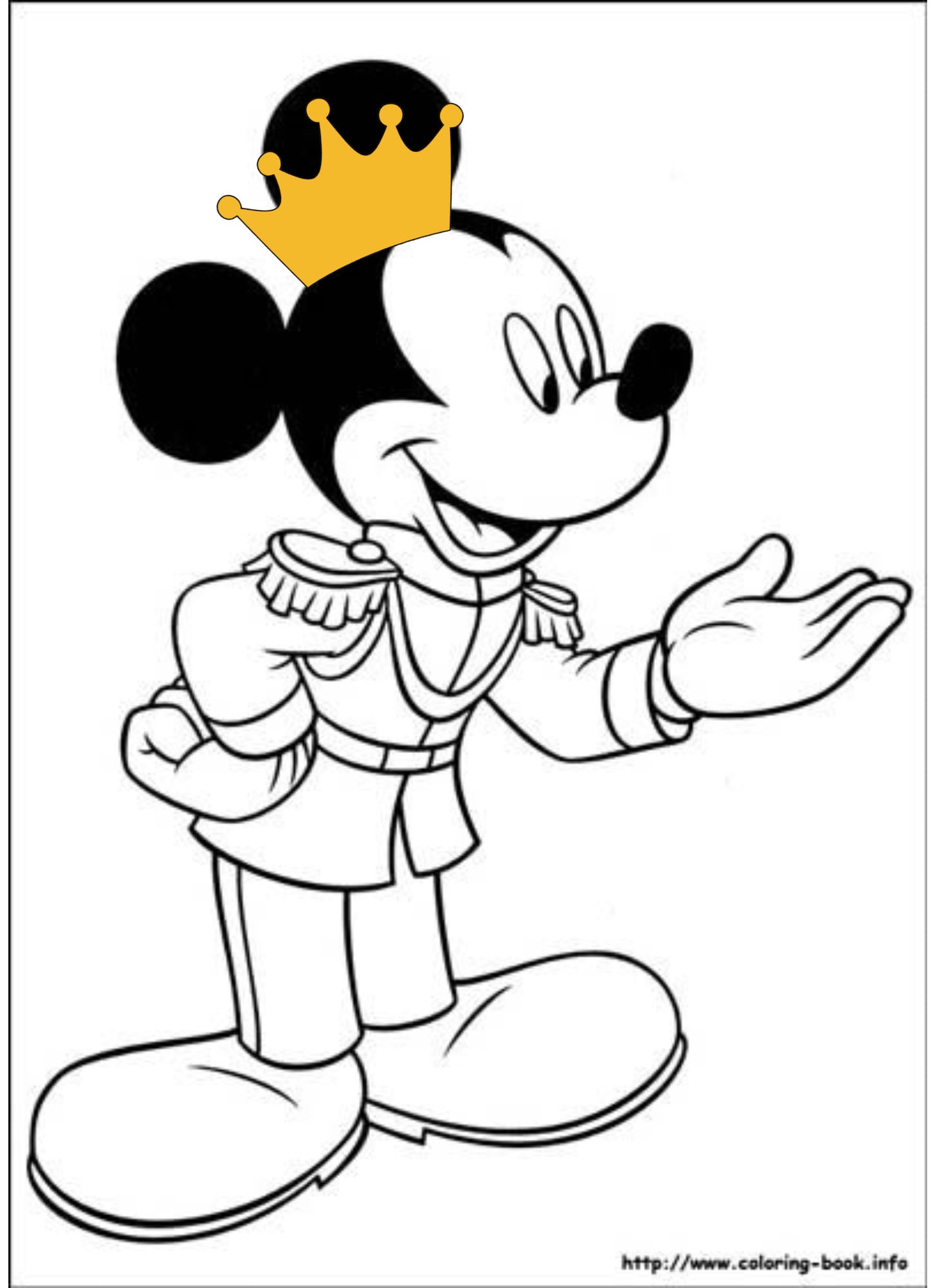 Mickey mouse royal king svg