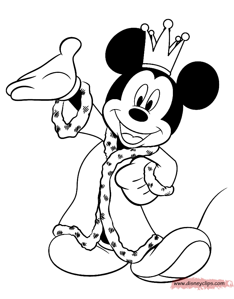 King mickey mouse coloring page mickey mouse coloring pages mickey coloring pages disney coloring sheets