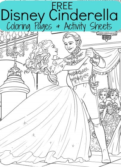 Free disneys cinderella coloring sheets activities for kids