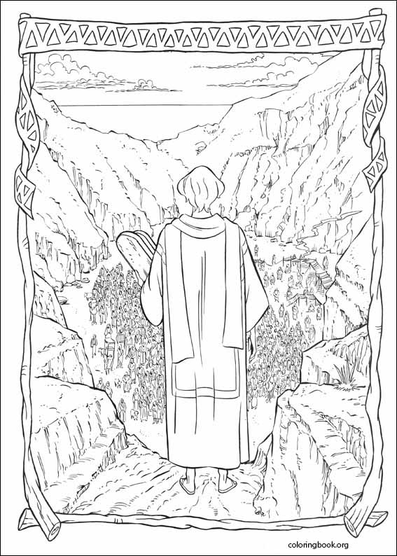 The prince of egypt coloring page