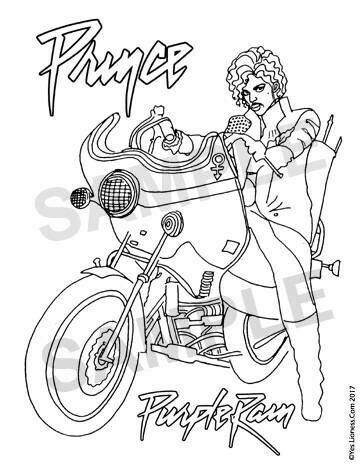 Pin by laura hood on prince prince purple rain coloring books coloring pages