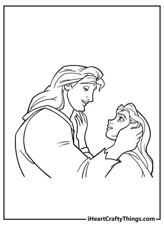 Beauty and the beast coloring pages free printables