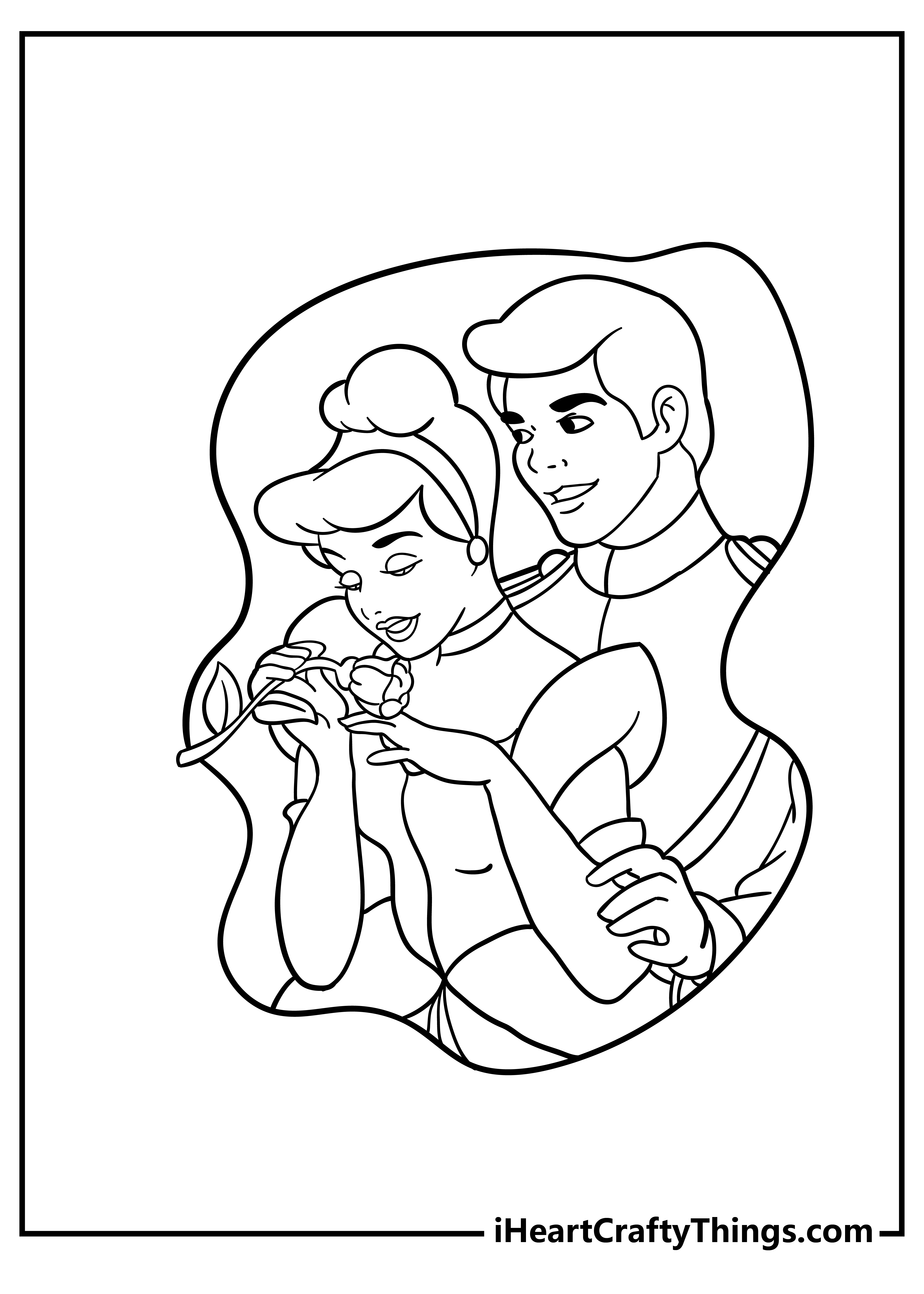 Cinderella coloring pages free printables