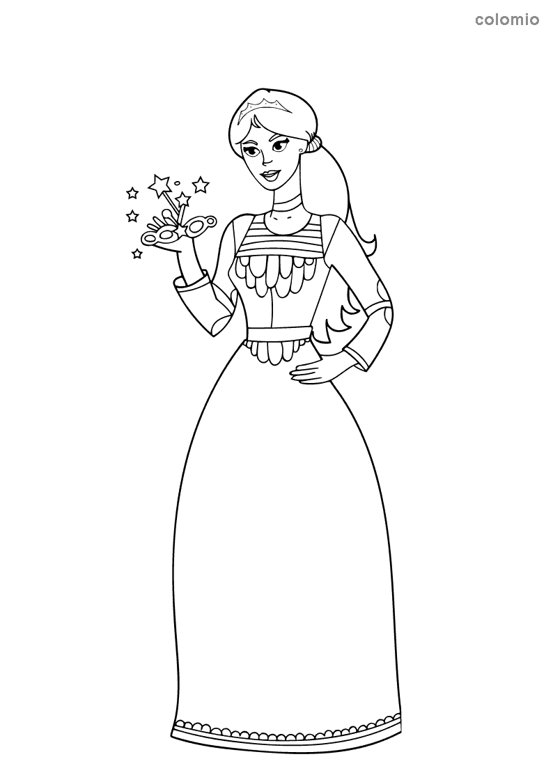 Princesses coloring pages free printable princess coloring sheets