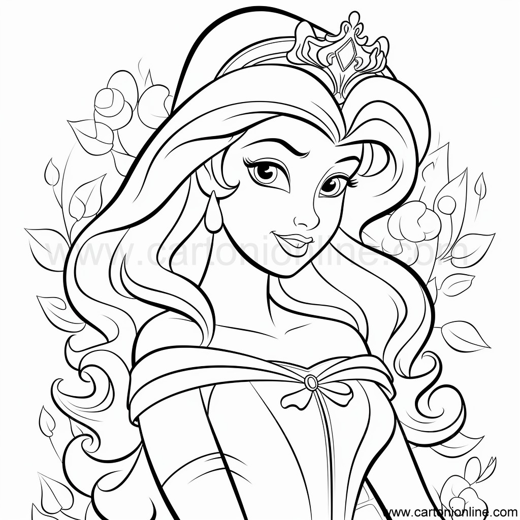 Princess coloring page