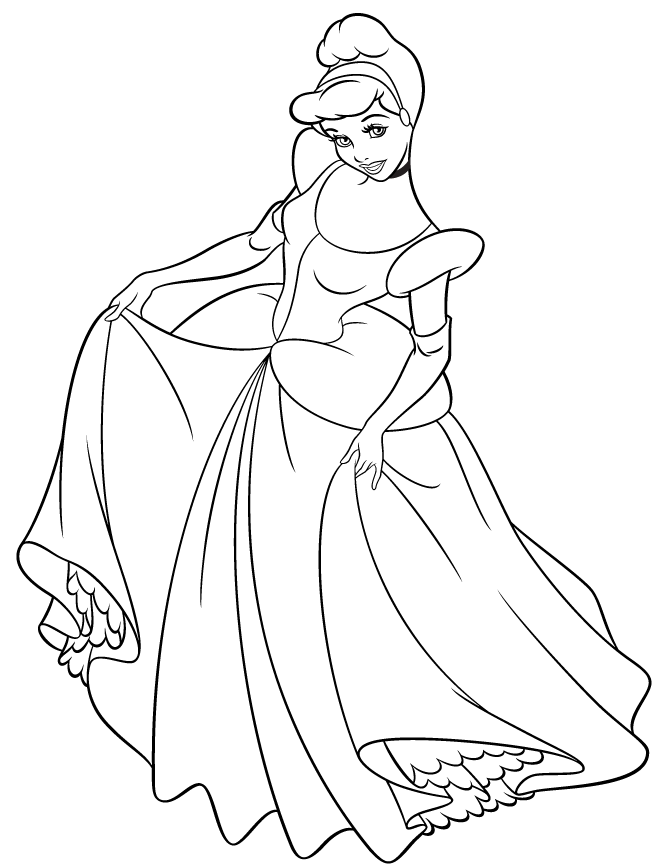 Free cinderella dress coloring page download free cinderella dress coloring page png images free cliparts on clipart library