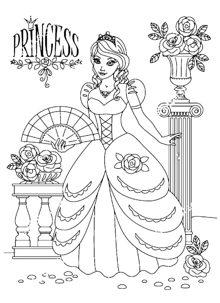 Dibujos de princesas para colorear descargar e imprimir