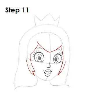 How to draw princess peach