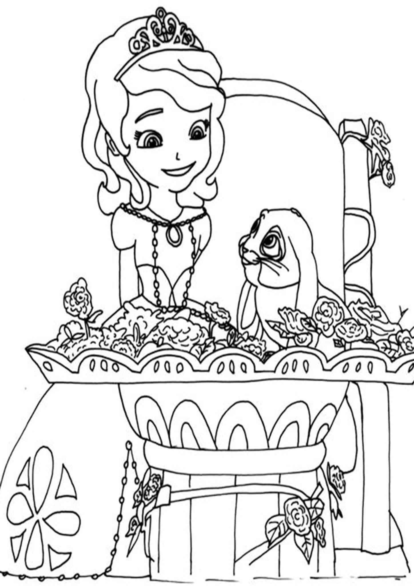 Free easy to print sofia the first coloring pages princess coloring pages disney princess coloring pages disney coloring pages