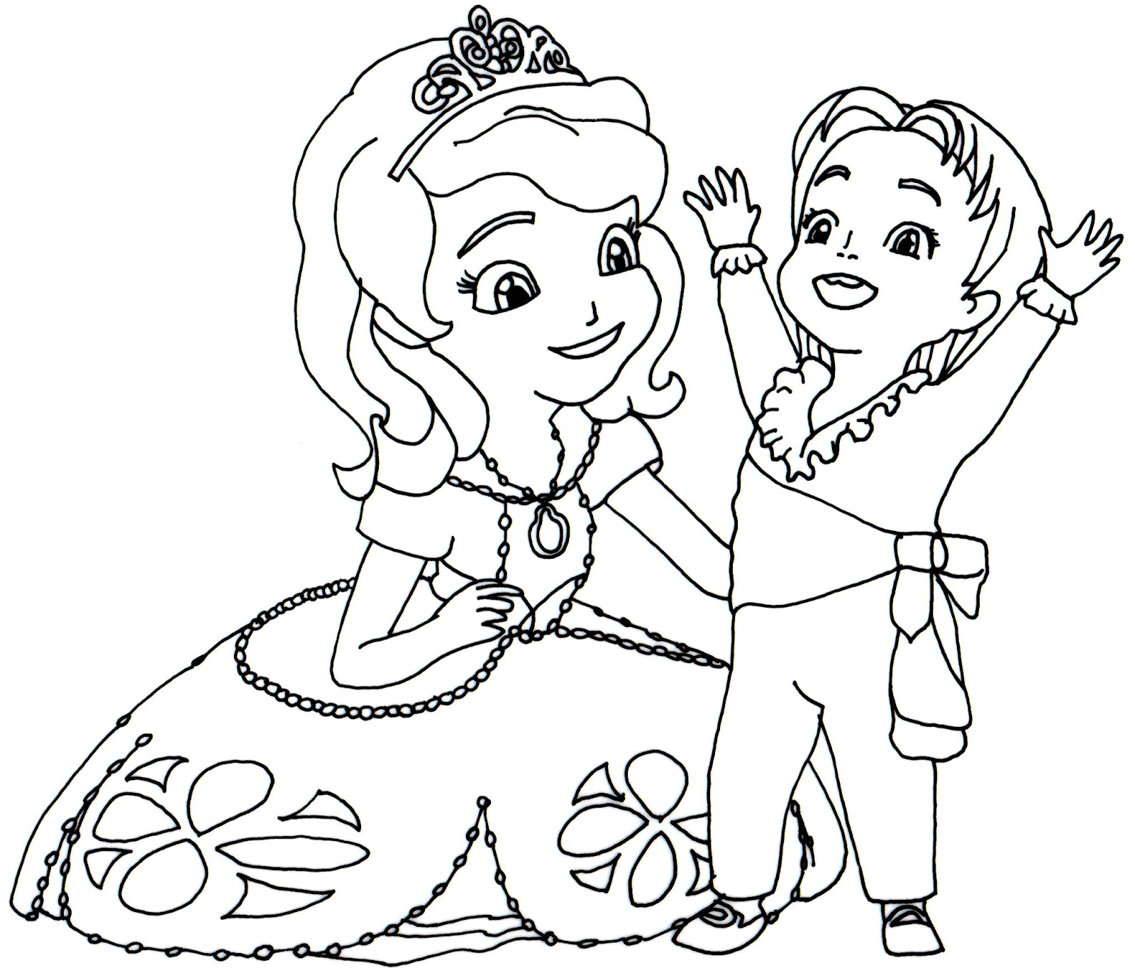 Sofia the first coloring pages