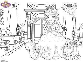 Kit festa princesa sofia para imprimir grãtis disney coloring pages princess coloring pages mermaid coloring pages