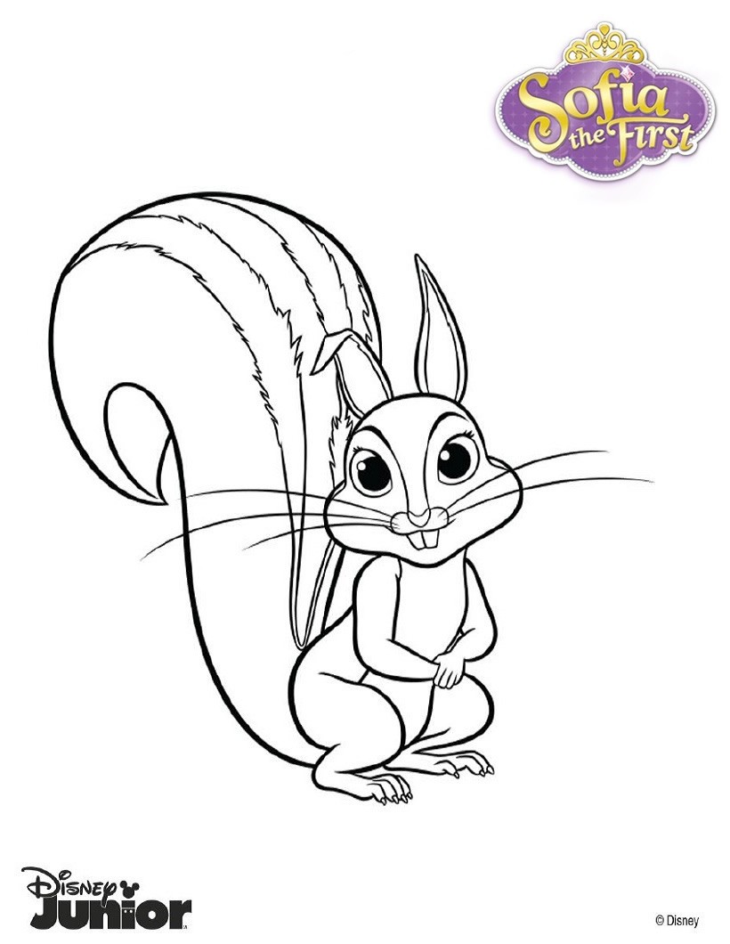 Whatnaught the squirrel coloring pages