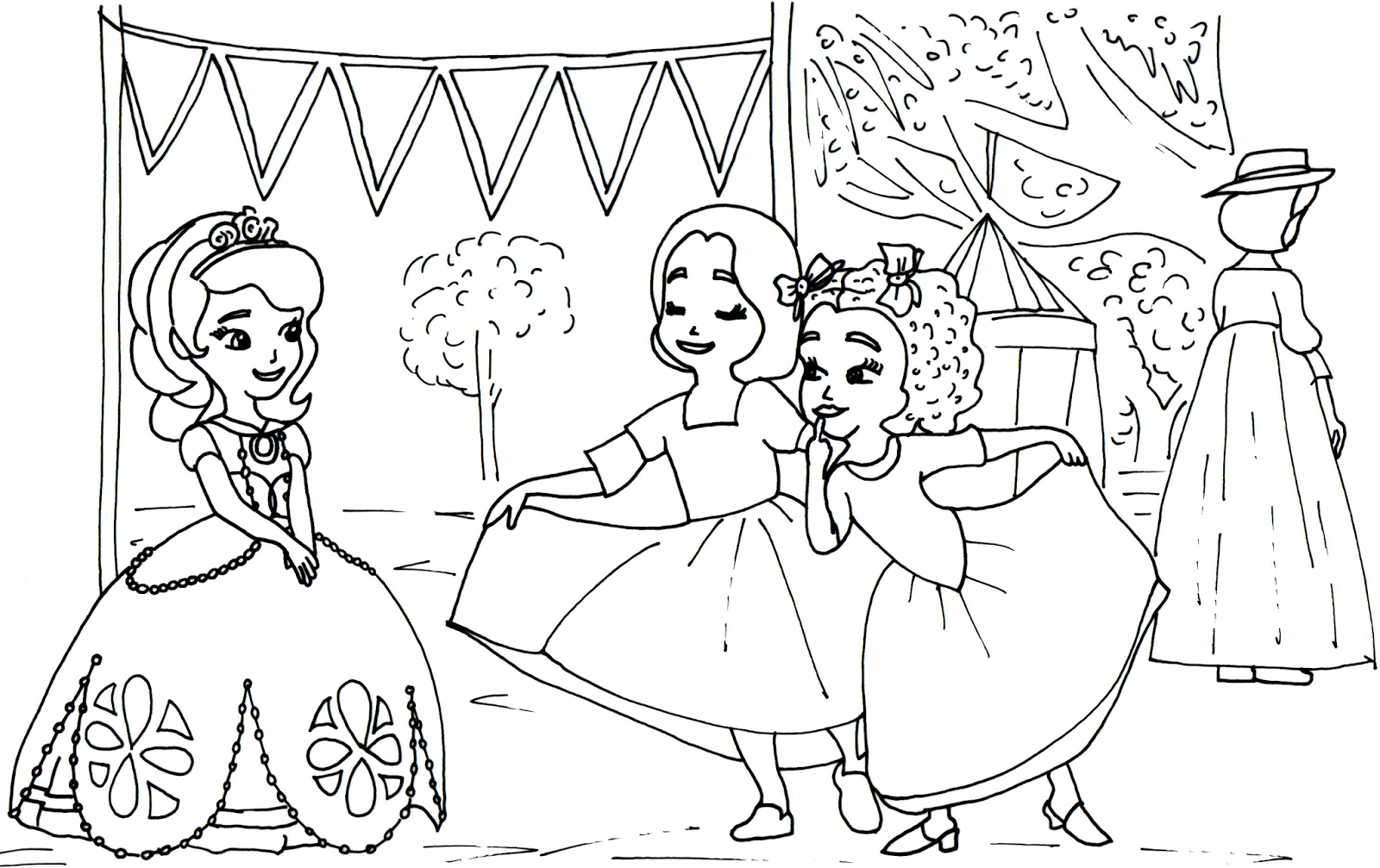 Sofia the first coloring pages