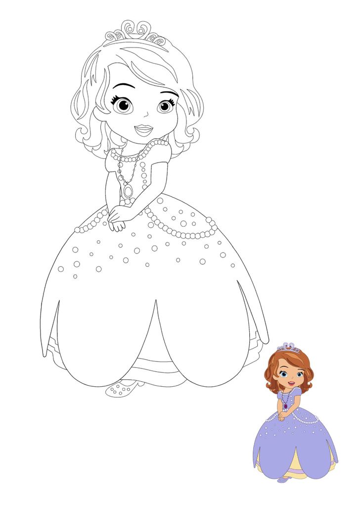 Disney princess sofia coloring pages