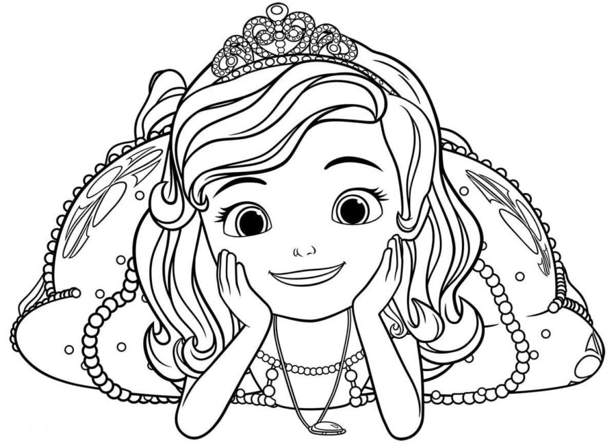 Sofia the first coloring pages