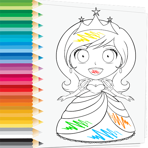 Prince princess coloring book