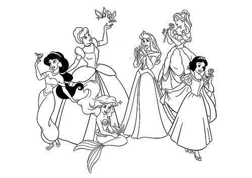 Disney princess coloring page princesas pa colore princesas dibujos princesas disney