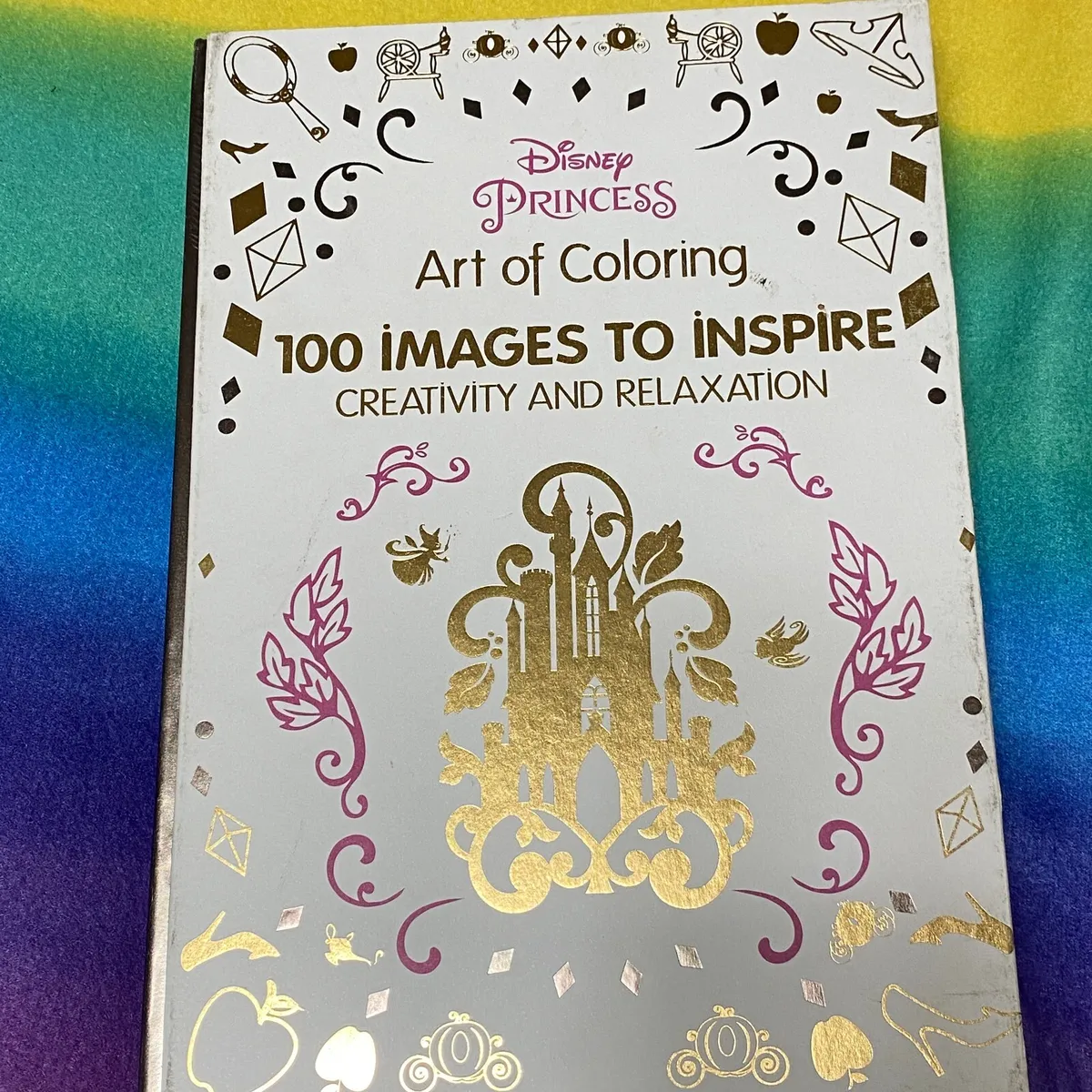 Disney princess art of coloring images adult coloring book hardcover