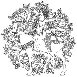Princess coloring pages for adults kids
