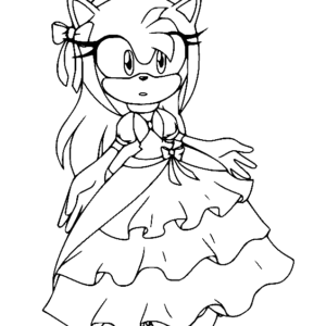 Amy rose coloring pages printable for free download