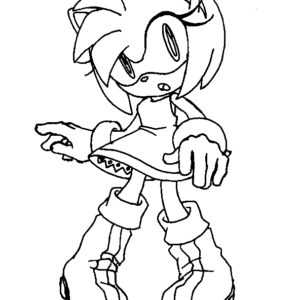 Amy rose coloring pages printable for free download