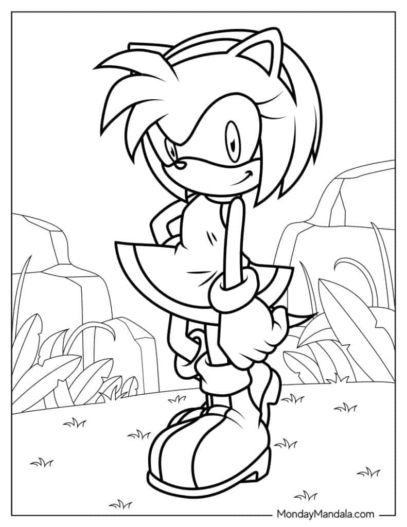 Sonic coloring pages free pdf printables