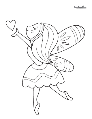 Fairy coloring pages