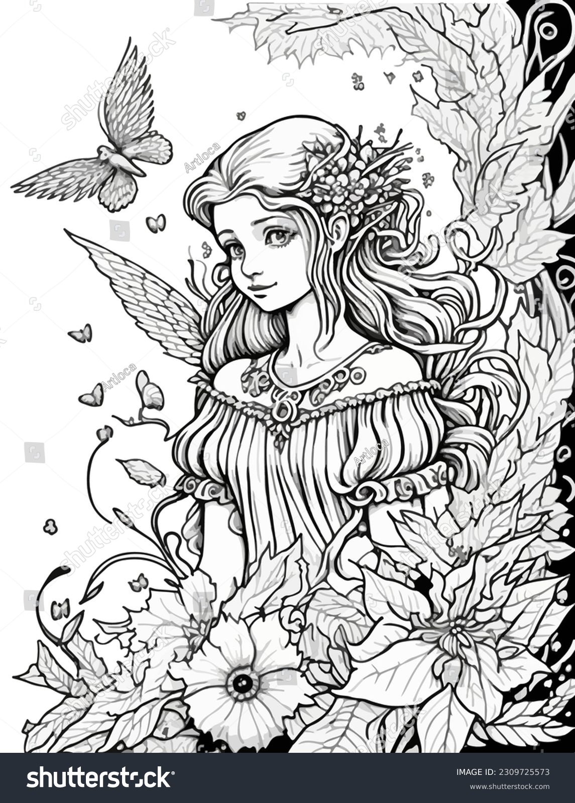 Fairy princess coloring pages printable coloring image åçãåºåç çãd çäåçéå