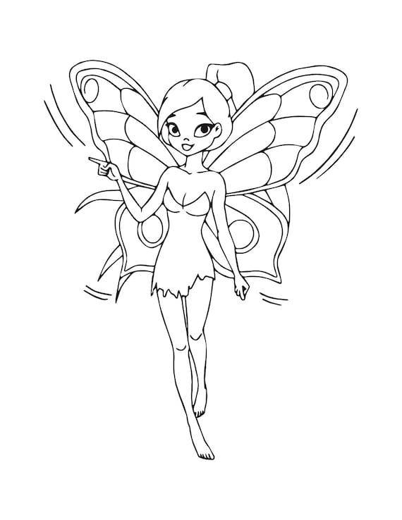 Princess and fairy coloring pages coloring book