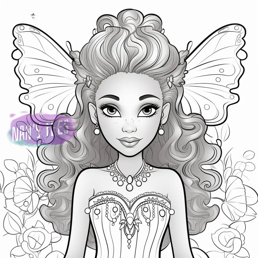 Fairy princess coloring book vol coloring book for kids ages