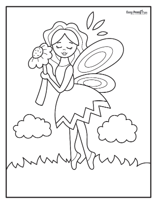 Fairy coloring pages