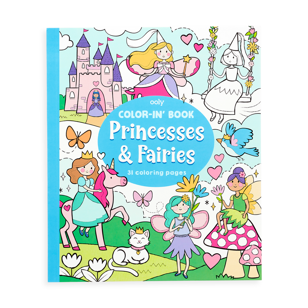 Princesses and fairies coloring book