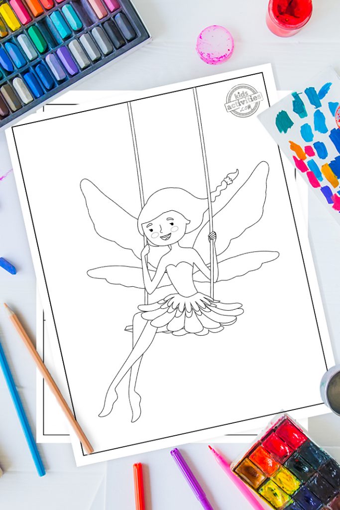 Magical fairy coloring pages to print kids activities blog