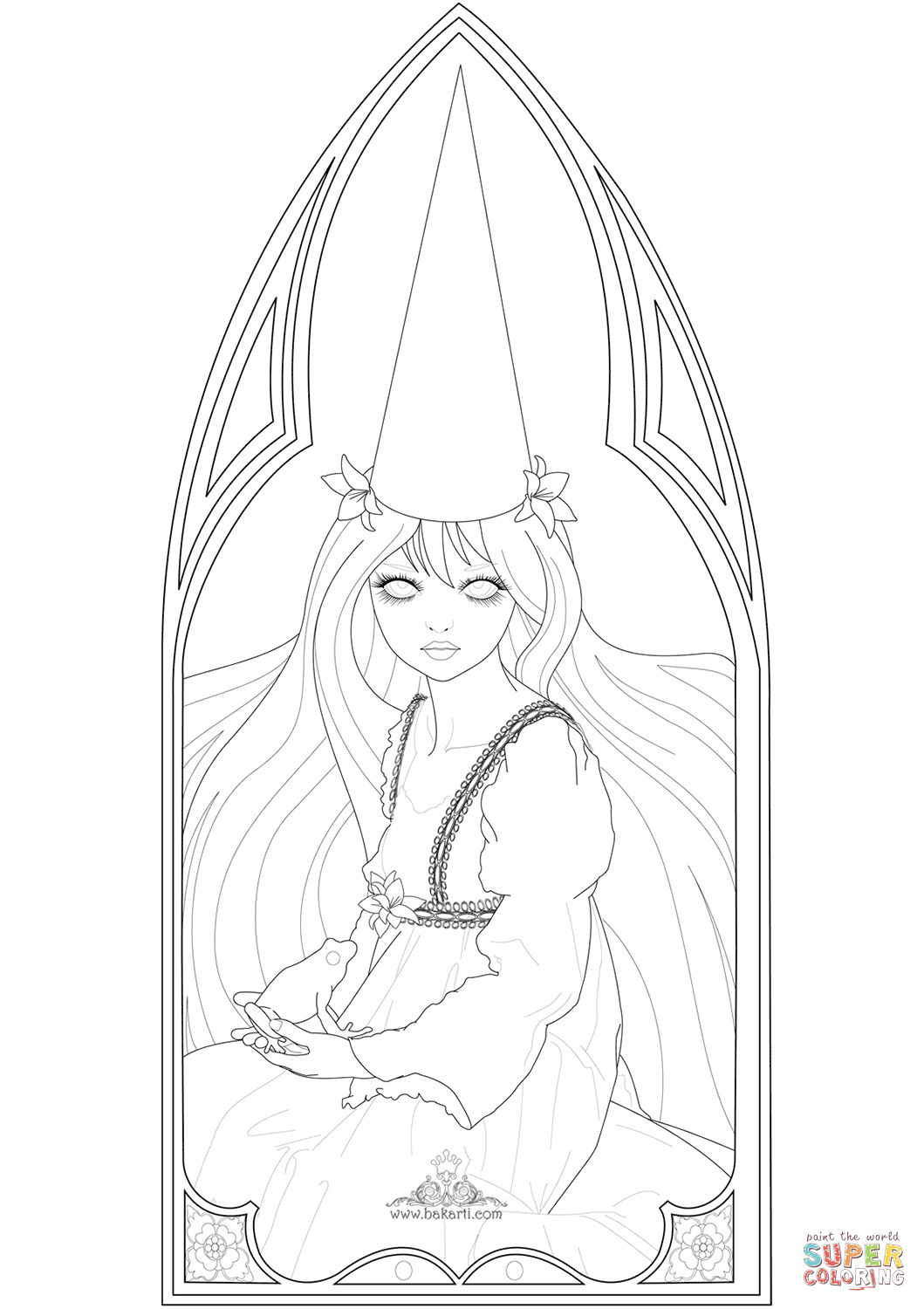The princess and the frog coloring page free printable coloring pages