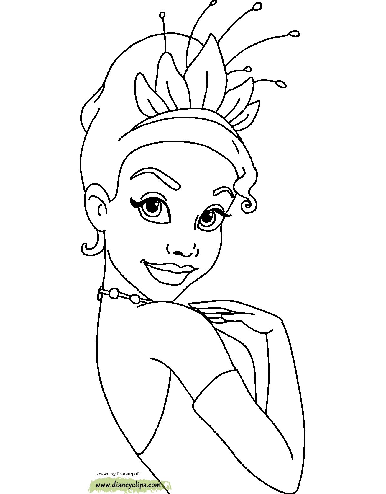 The princess and the frog coloring pages