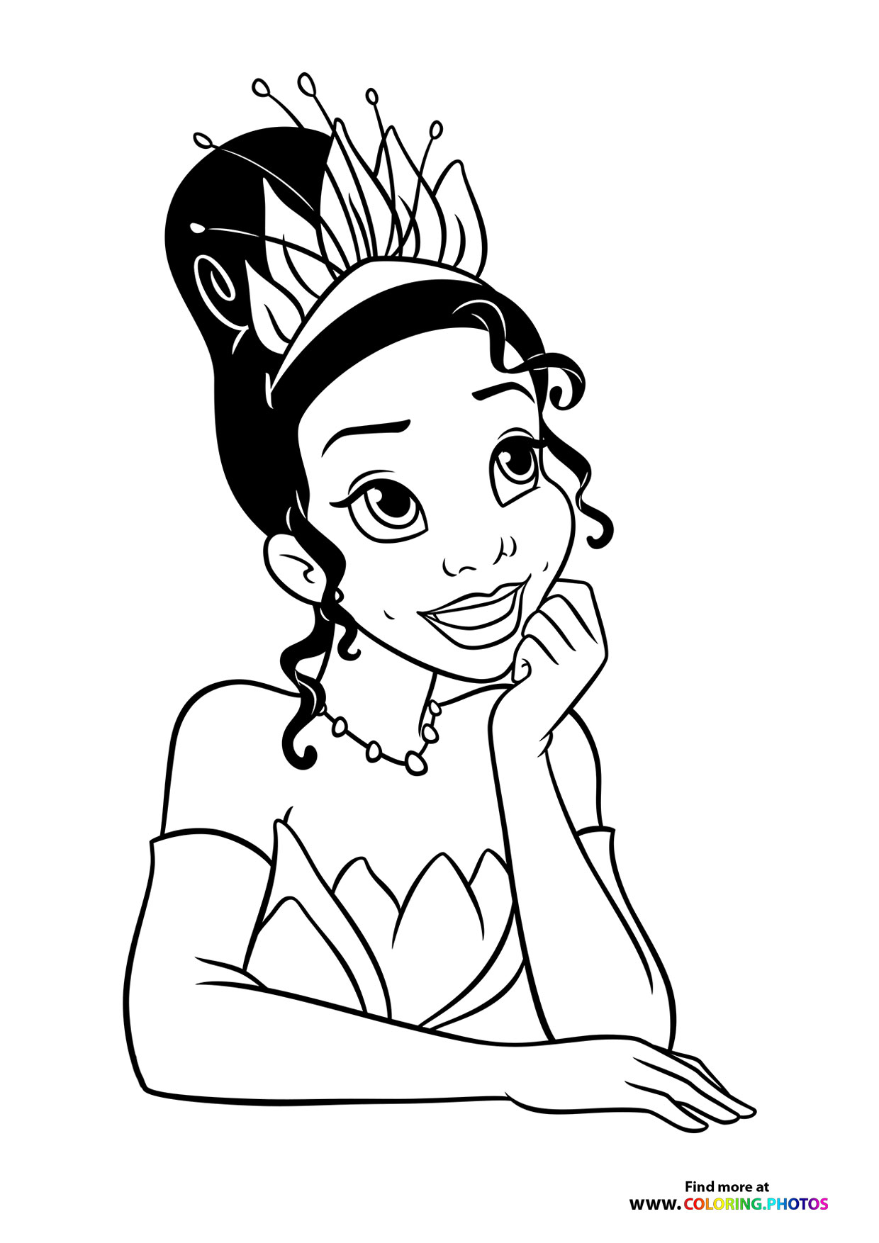 Tiana portrait disney princess