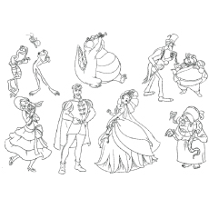 Top free printable princess and the frog coloring pages online