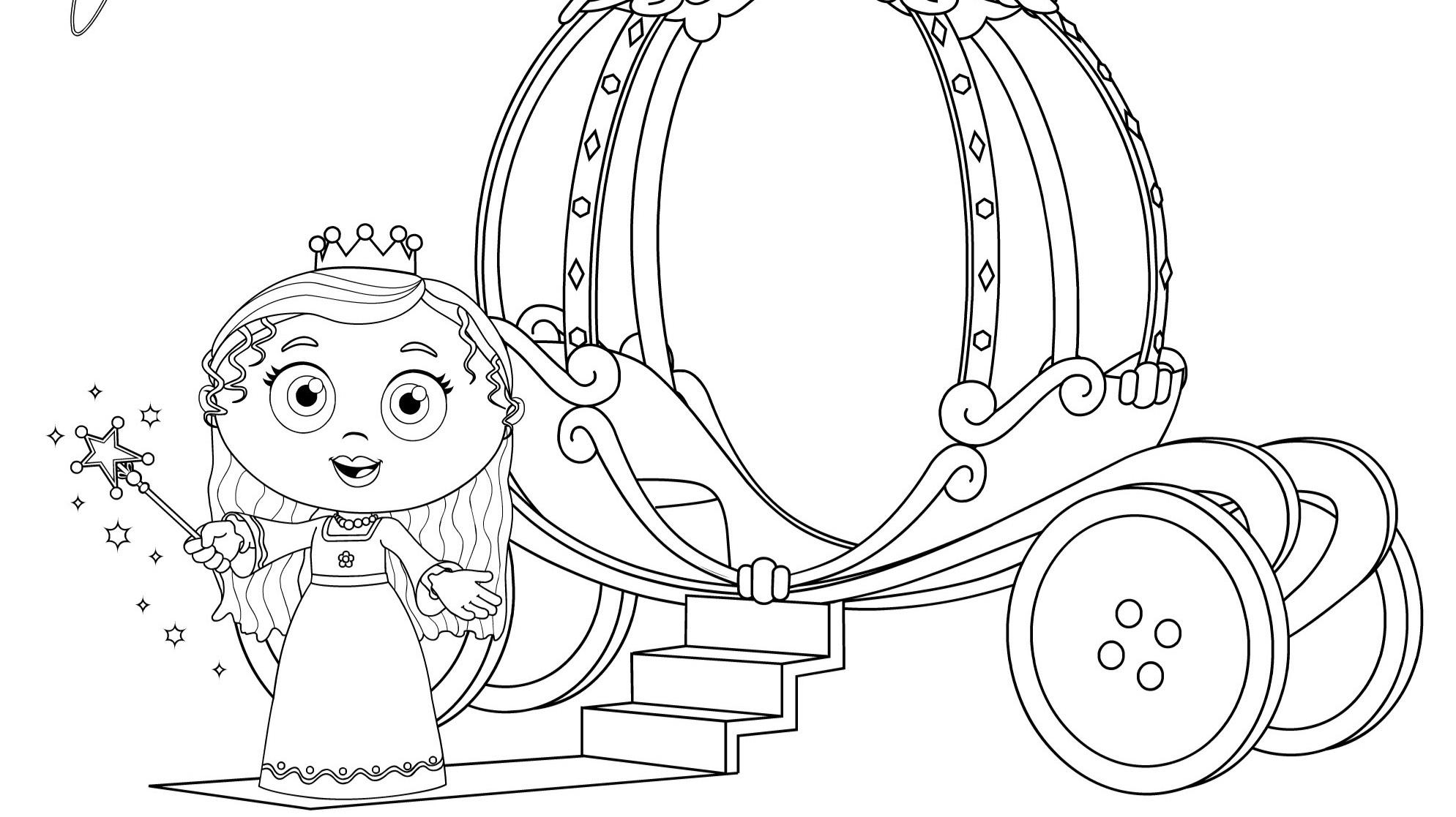 Princess pea coloring page kids coloringâ kids for parents