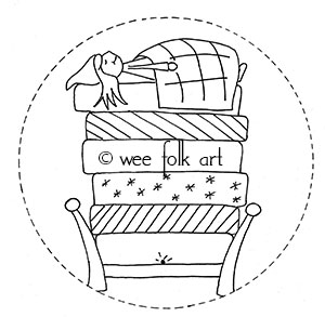 Princess and the pea embroidery pattern â wee folk art