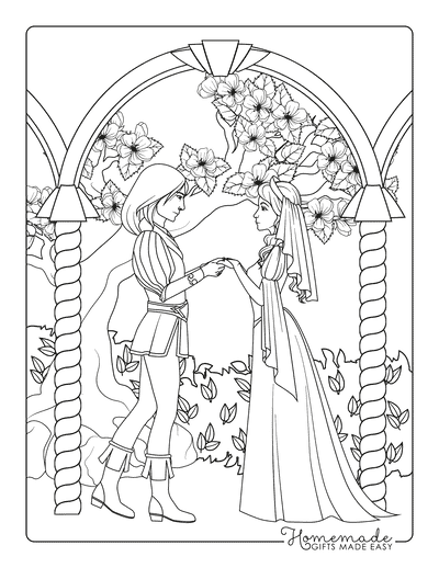 Free princess coloring pages for kids