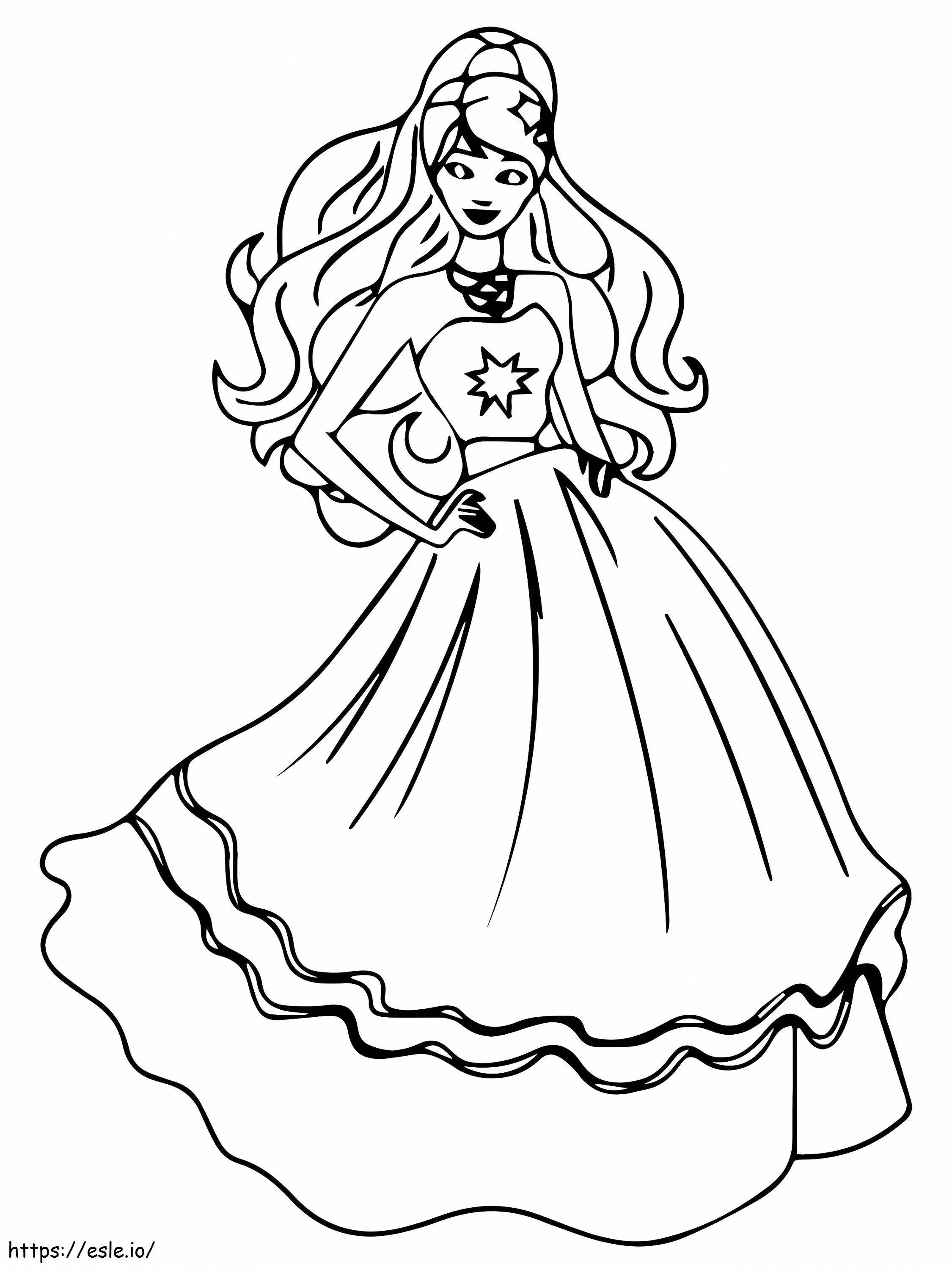 Favorable princess and the pea coloring page