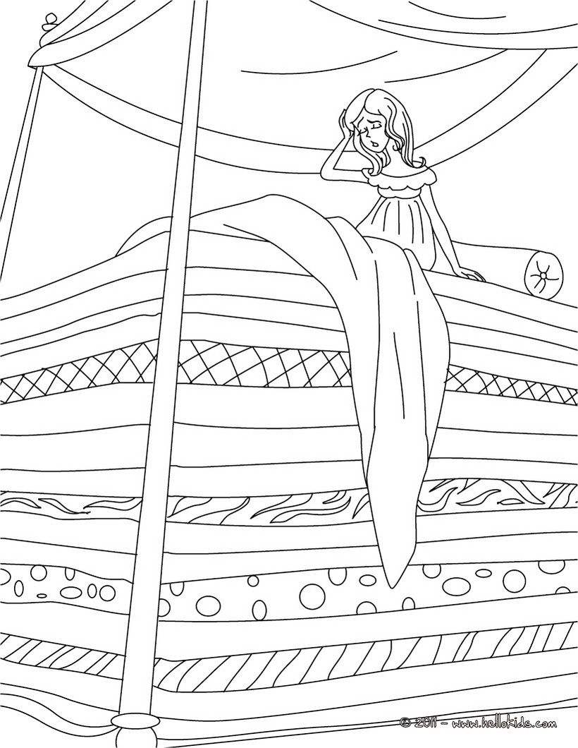 Andersen fairy tales coloring pages