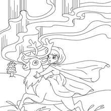 The princess and the pea coloring pages