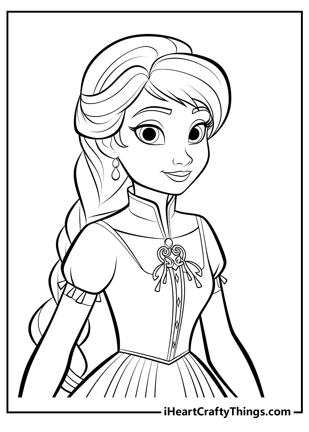 Anna coloring pages free printables