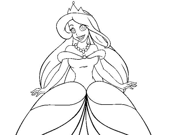 Princess ariel coloring page