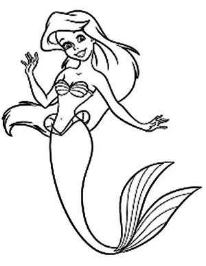 Princess ariel coloring pages