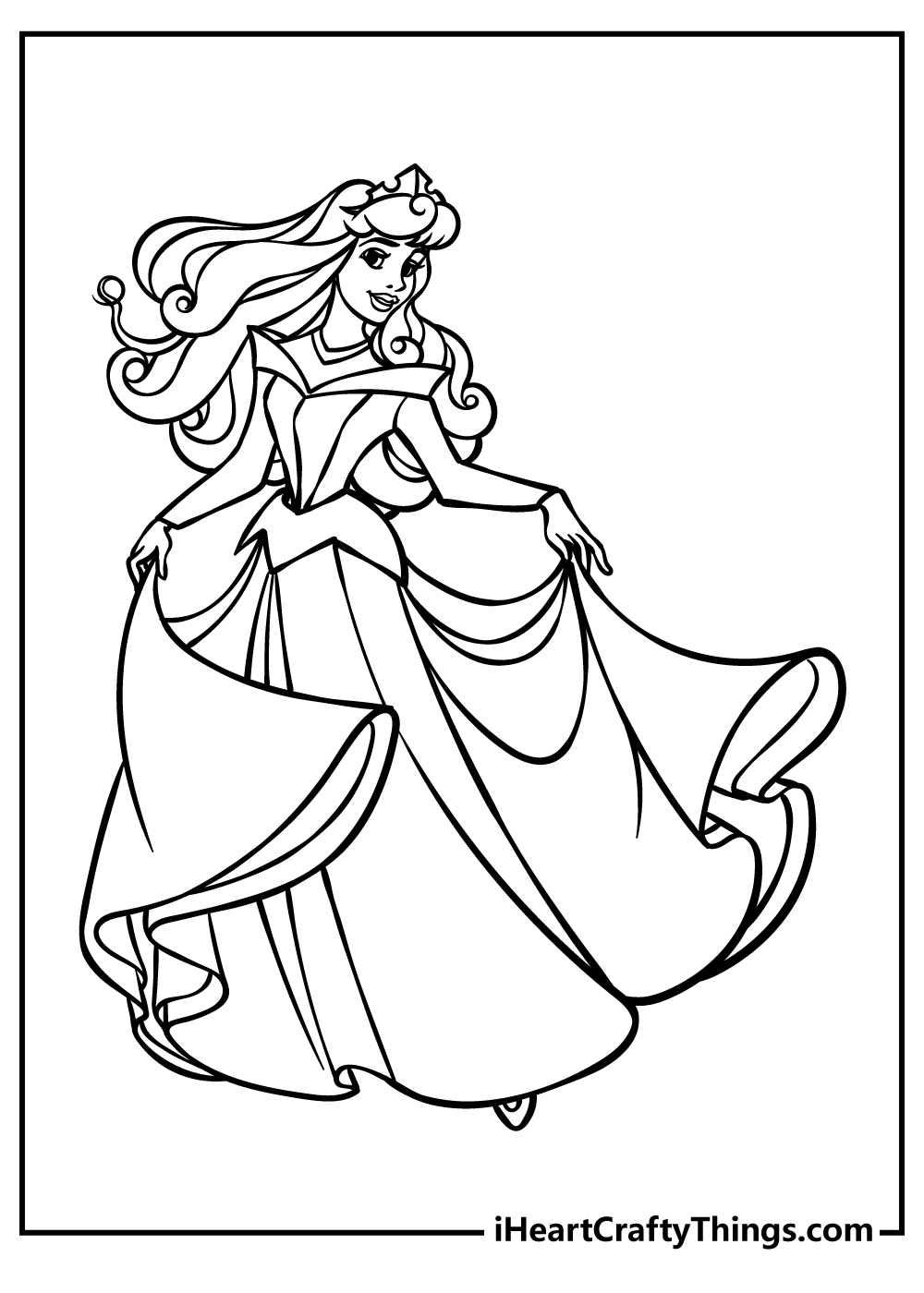 Sleeping beauty coloring pages free printables