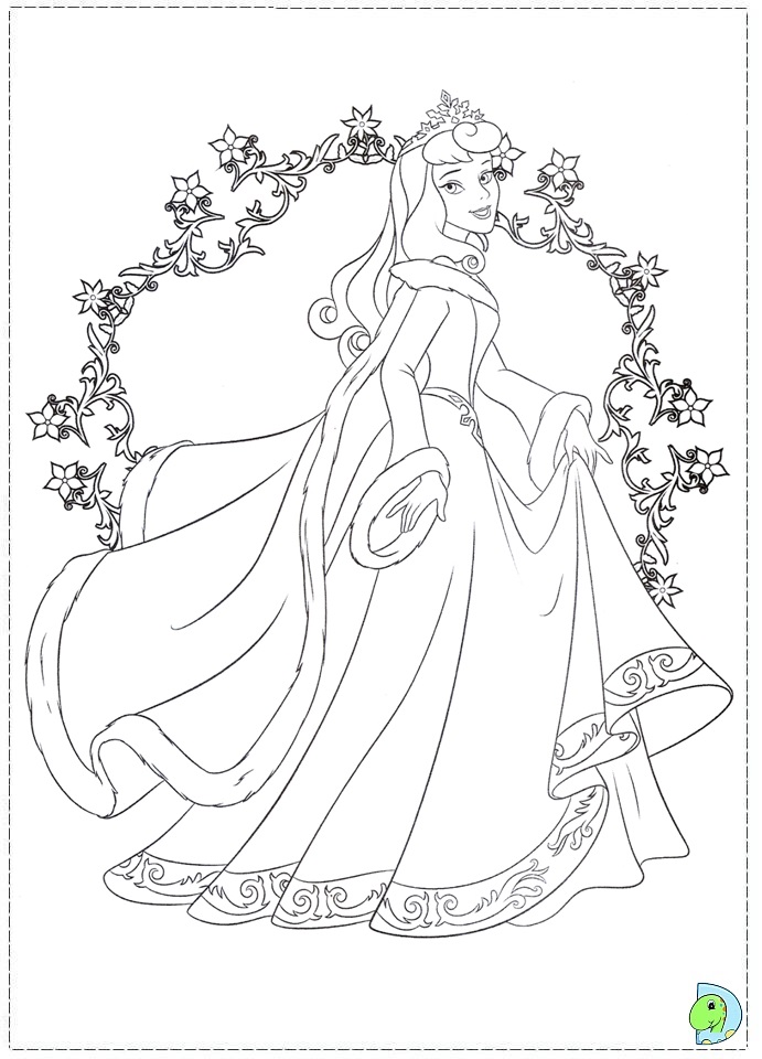 Sleeping beauty coloring page aurora coloring page