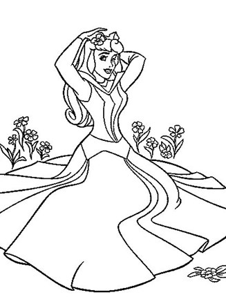 Princess coloring page